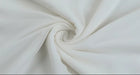White Off-Shoulder Pleated Evening Maxi Dress - garment detail