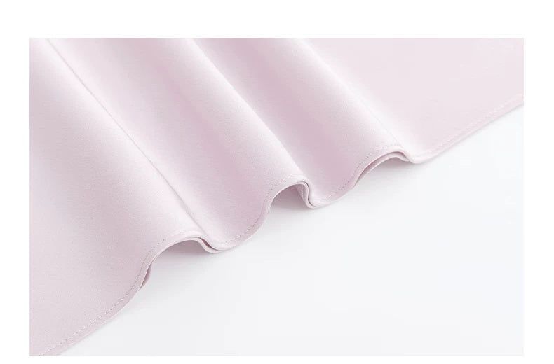Off-Shoulder Satin Bow Cocktail Midi Dress - garment detail