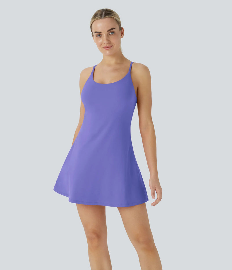 FlexVeil™ Strappy Built-In Active Dress