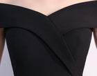 Fold-Over Off-Shoulder A-Line Maxi Dress - garment detail