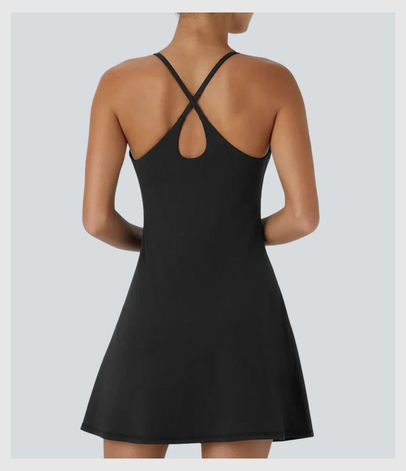 FlexVeil™ Strappy Built-In Active Dress