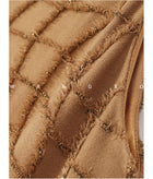 Sleeveless Textured Check Knit Maxi Dress - garment detail or back view