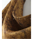 Gold Cowl Neck Satin Slip Dress - garment detail or back view