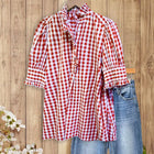 Picniq™ - Gingham Ruffle Blouse