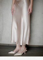 Draped Cowl-Neck Sleeveless Mermaid Maxi Dress - garment detail
