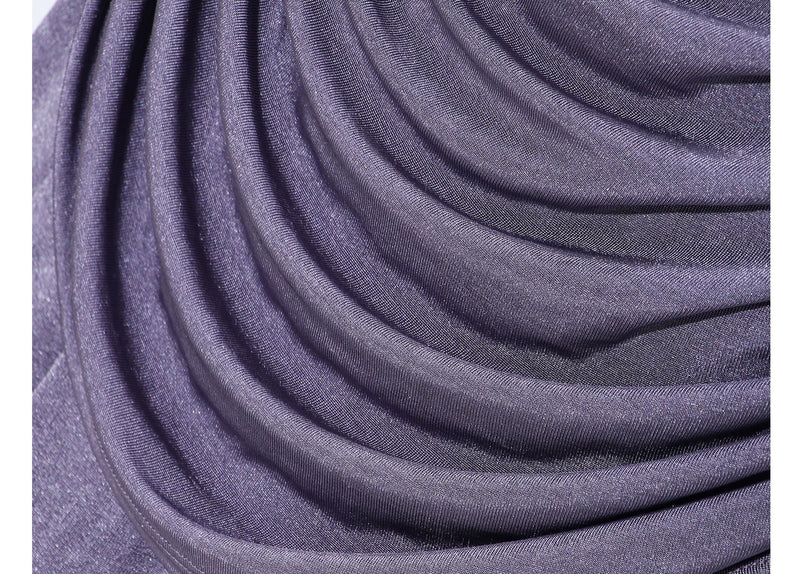 Sleeveless Ruched Knit Maxi Dress - garment detail or back view