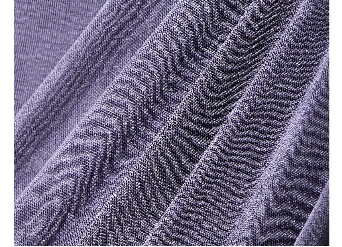 Sleeveless Ruched Knit Maxi Dress - garment detail or back view