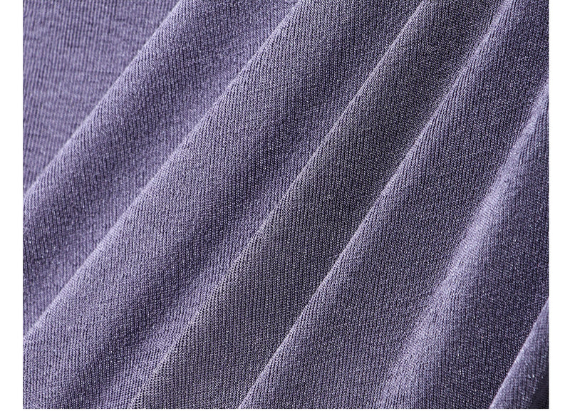 Sleeveless Ruched Knit Maxi Dress - garment detail or back view