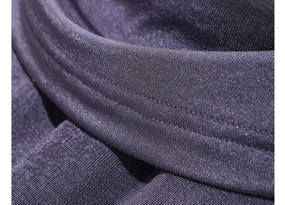 Sleeveless Ruched Knit Maxi Dress - garment detail or back view