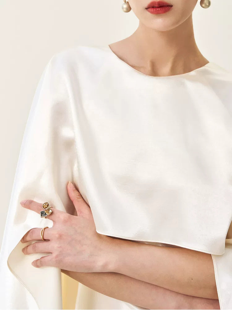 Open-Back Scarf Maxi Dress - garment detail