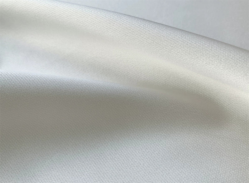 Ivory Ruffle-Neck Satin Mermaid Evening Dress - garment detail