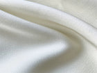 Ivory Ruffle-Neck Satin Mermaid Evening Dress - garment detail