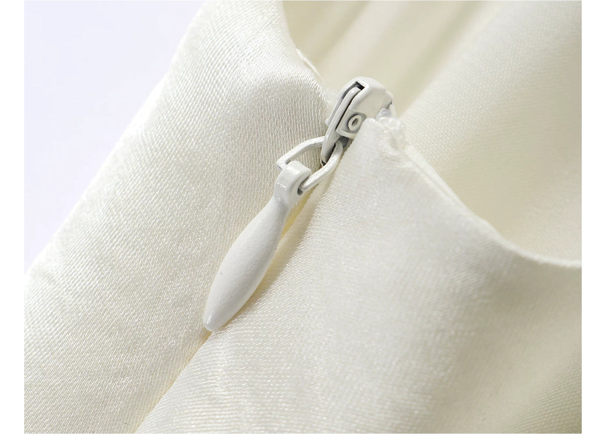 Keyhole Buckle Detail Ruched Maxi Dress - garment detail or back view