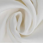 White Mesh-Panel Fitted Evening Maxi Dress - garment detail