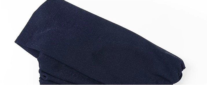 Navy Off-Shoulder Mesh-Skirt Evening Dress - garment detail