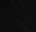 Black Plunging Halter Evening Maxi Dress - garment detail