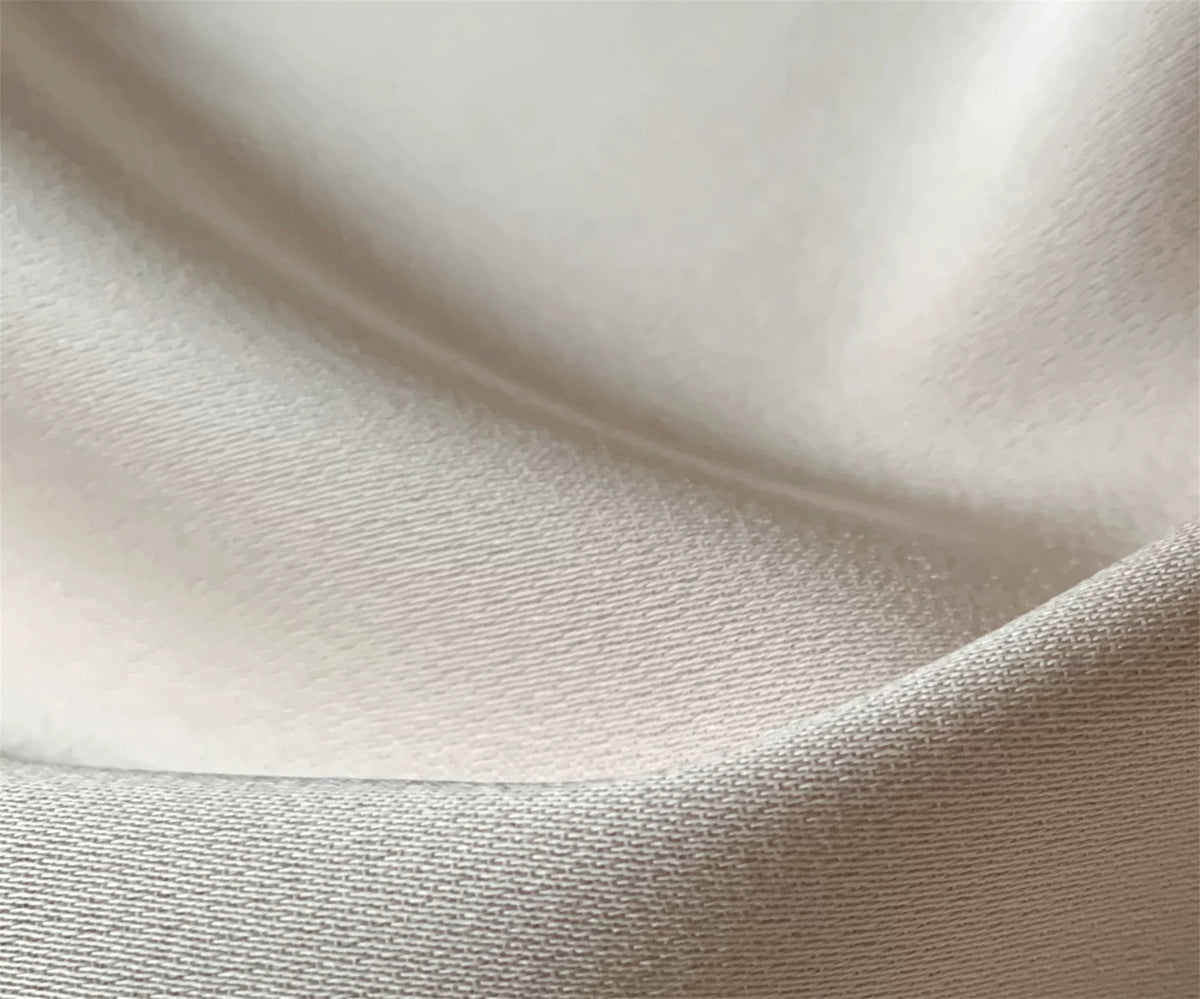 Cowl-Neck Bell-Sleeve Satin Maxi Dress - garment detail