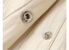Belted Long Sleeve Satin Shirtdress - garment detail or back view