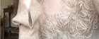 Lace-Trim Long-Sleeve Knit Evening Maxi Dress - garment detail