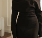 Long-Sleeve Ruched Cocktail Dress - Multiple Styles - garment detail