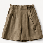 Coral Tie Waist Linen Short