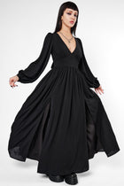 Morgana Tie Back Maxi Dress-Mary Wyatt London