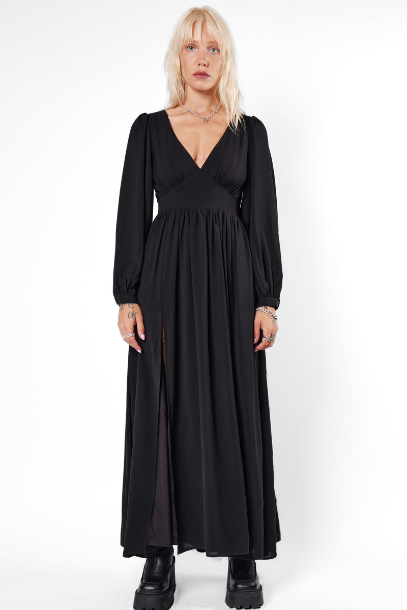 Morgana Tie Back Maxi Dress-Mary Wyatt London