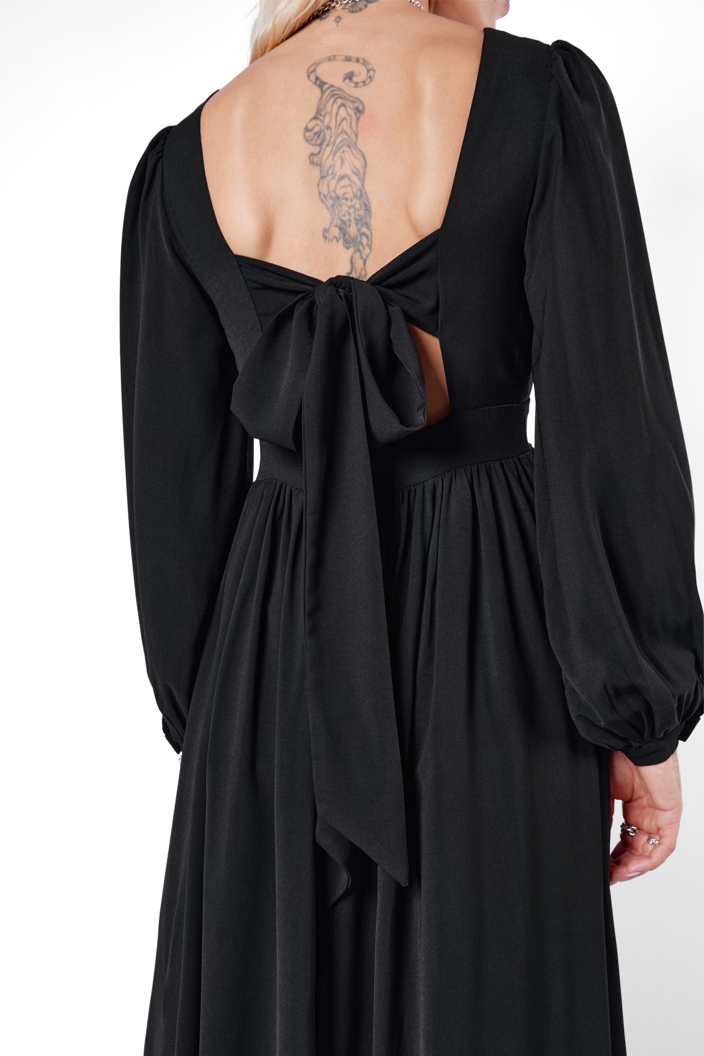 Morgana Tie Back Maxi Dress-Mary Wyatt London