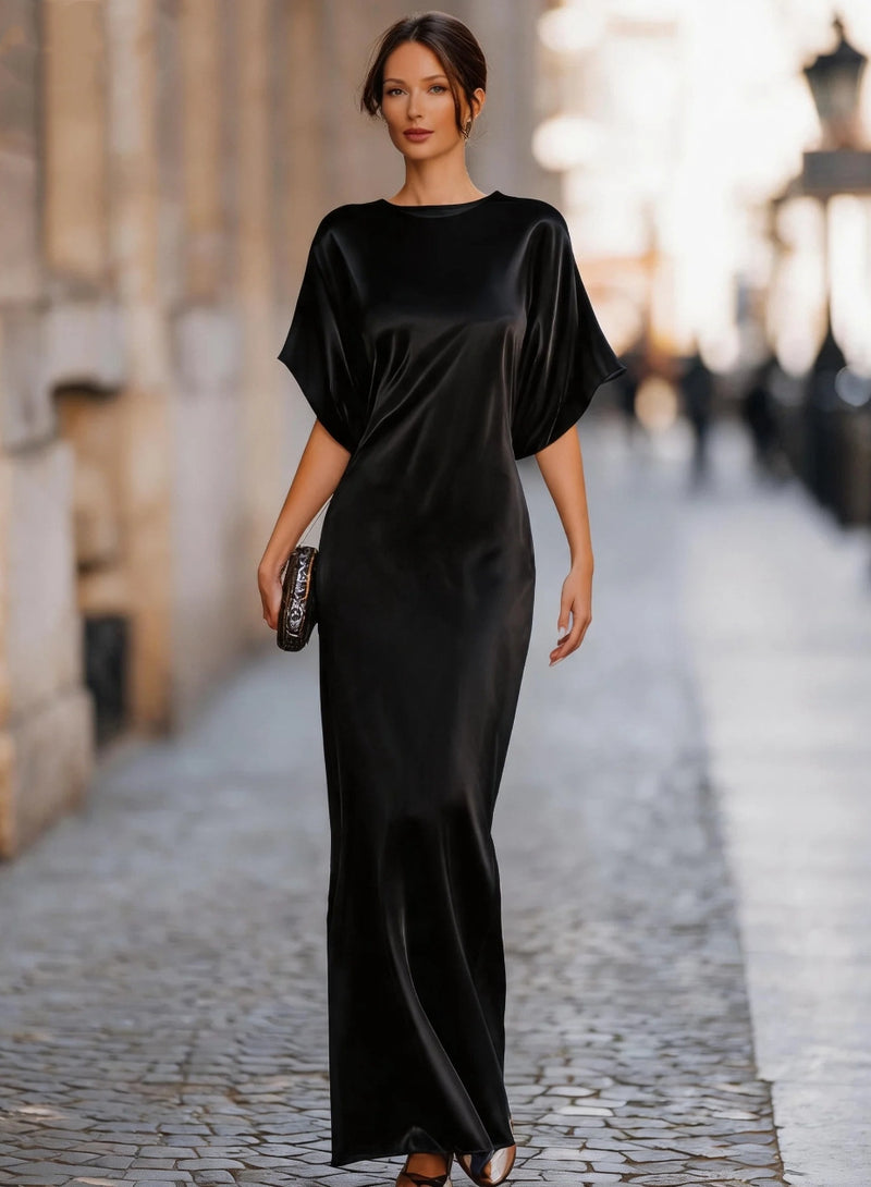 Women's Maxi Evening Dress - Black