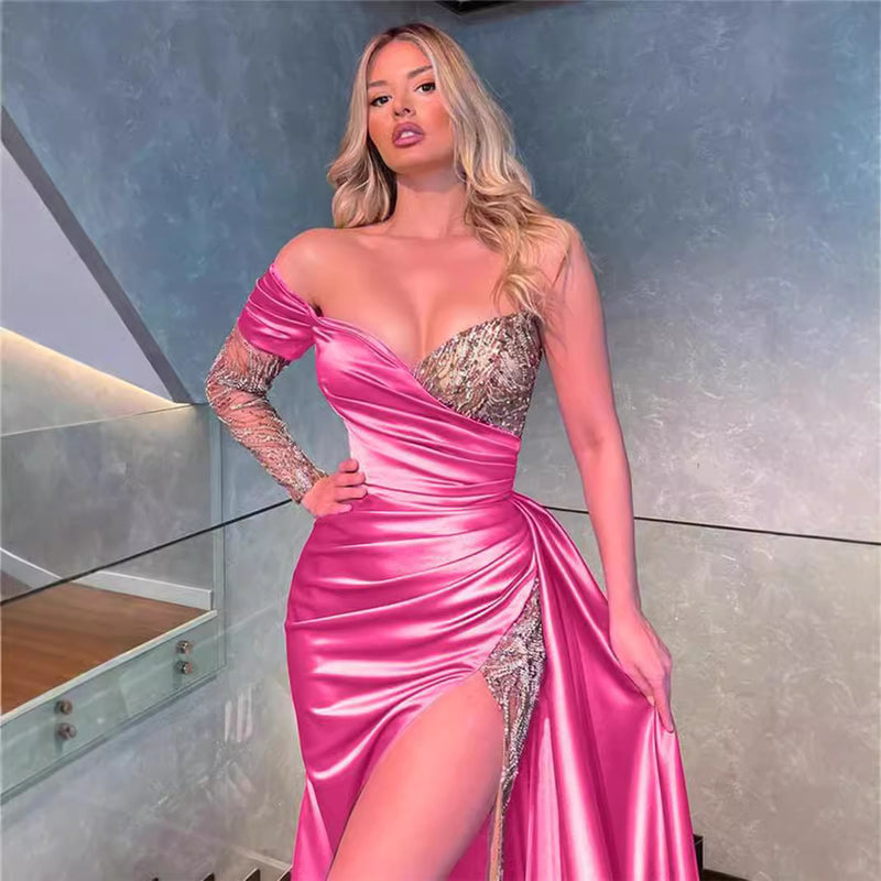 Women's Lace Maxi Evening Dress