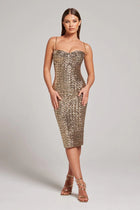 Women's Spaghetti-Strap Sequin Evening Dress