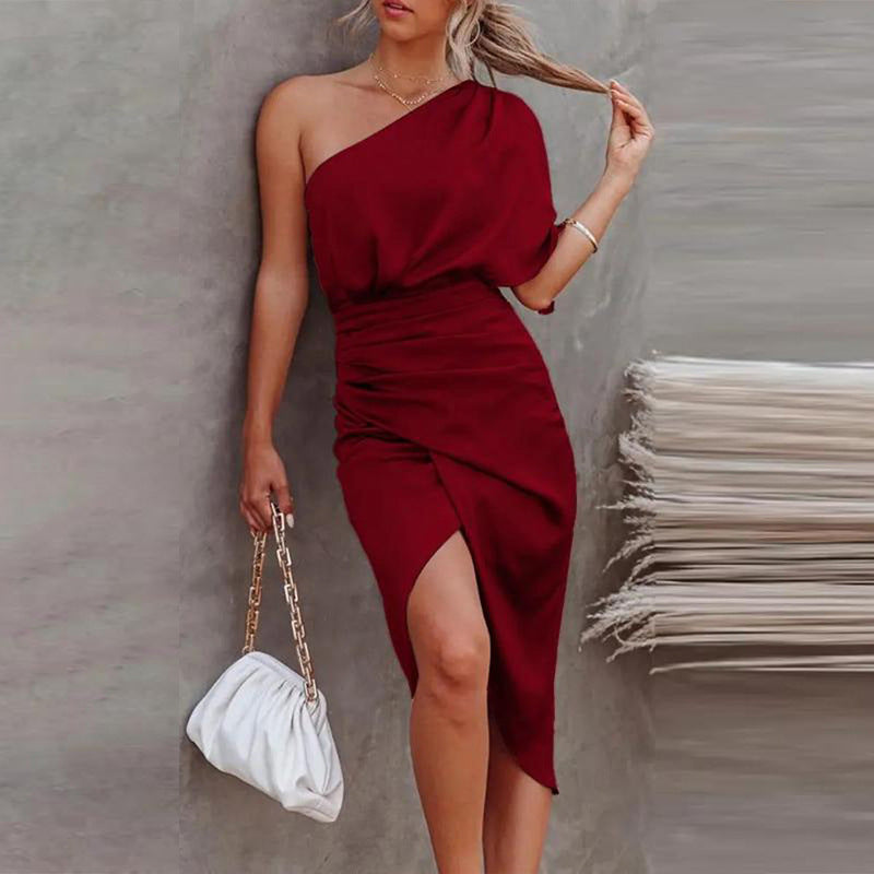 Women's Evening Dress - Red - Style 1002