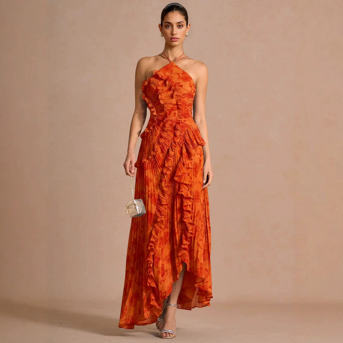 Women's Floral Evening Dress