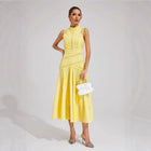 Sleeveless Lace Maxi Evening Dress