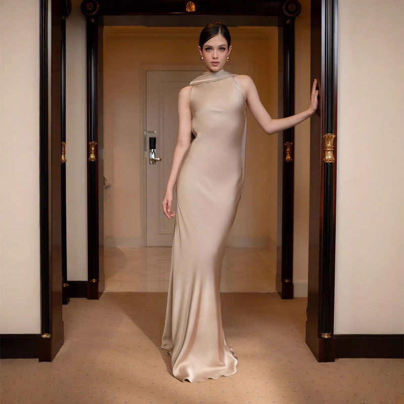 Women's Satin Evening Dress