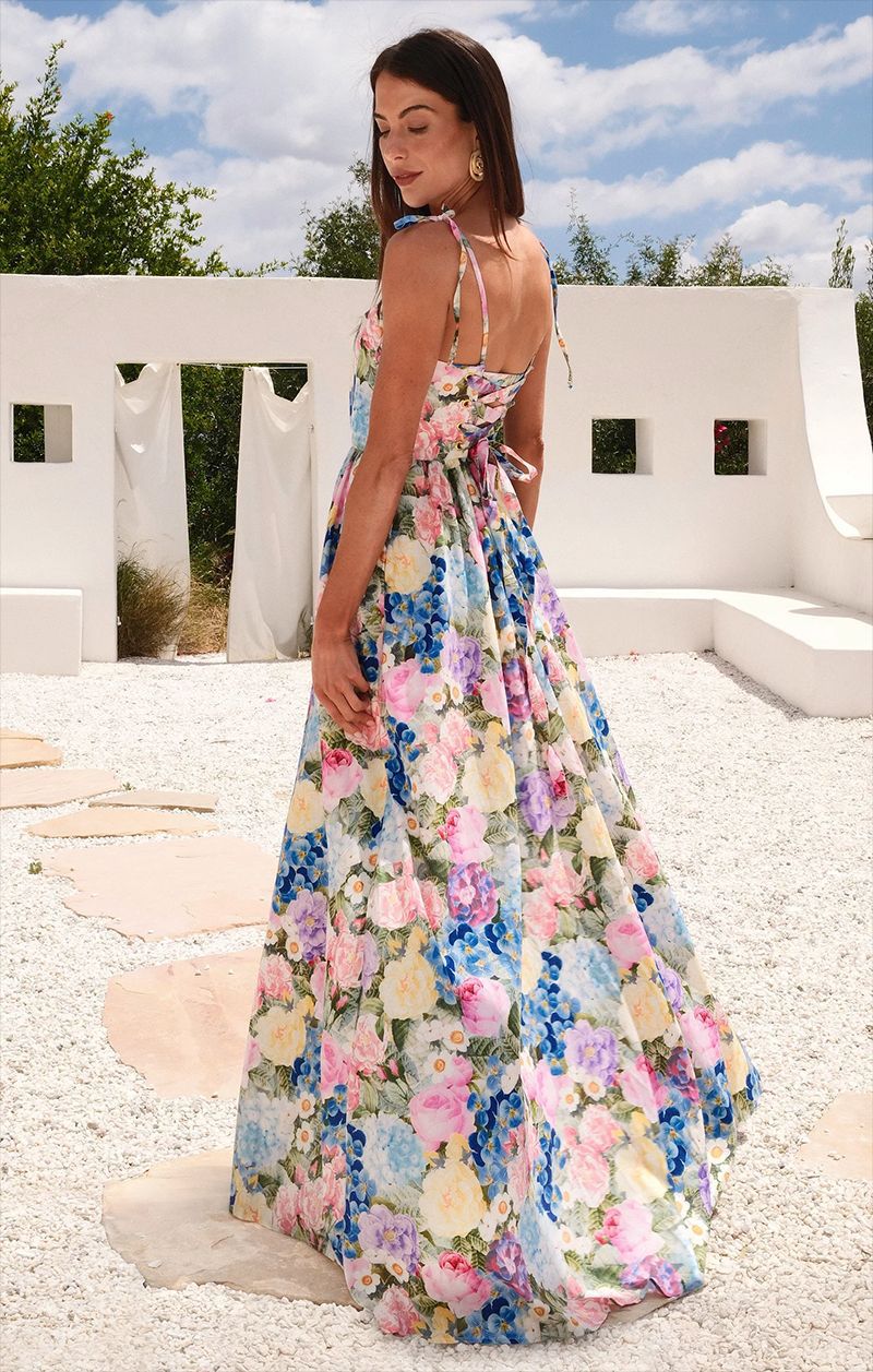 Women's Spaghetti-Strap Maxi Evening Dress