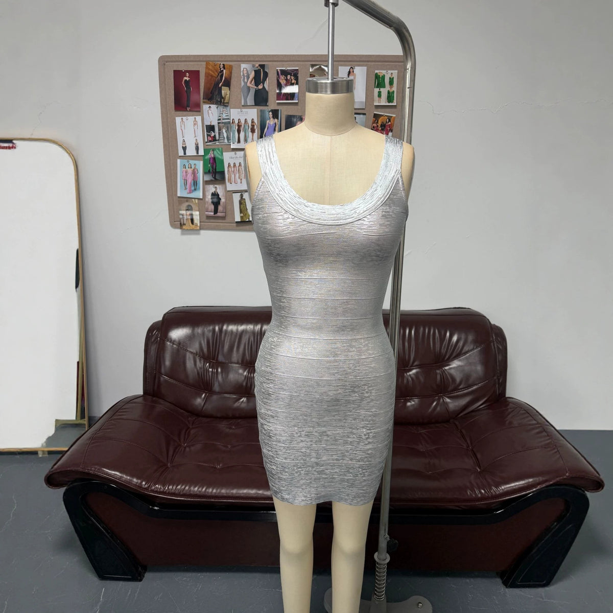 Women's Sleeveless Bandage Bodycon Mini Cocktail Dress