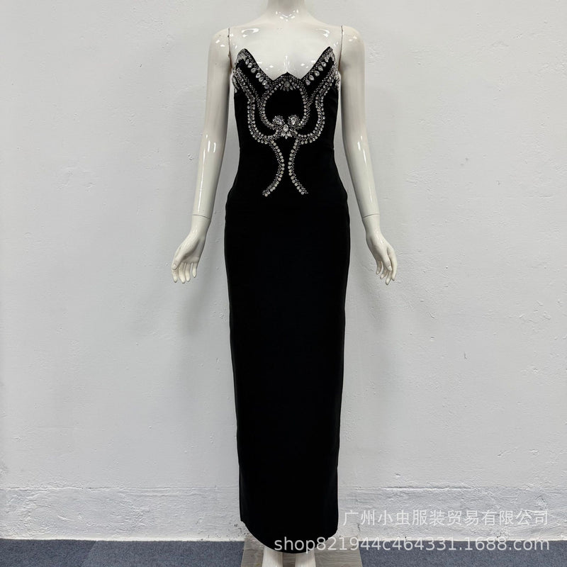 Women's Strapless Bandage Evening Dress