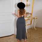 Women's Deep V-Neck Evening Dress