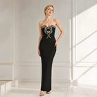 Women's Strapless Bandage Evening Dress