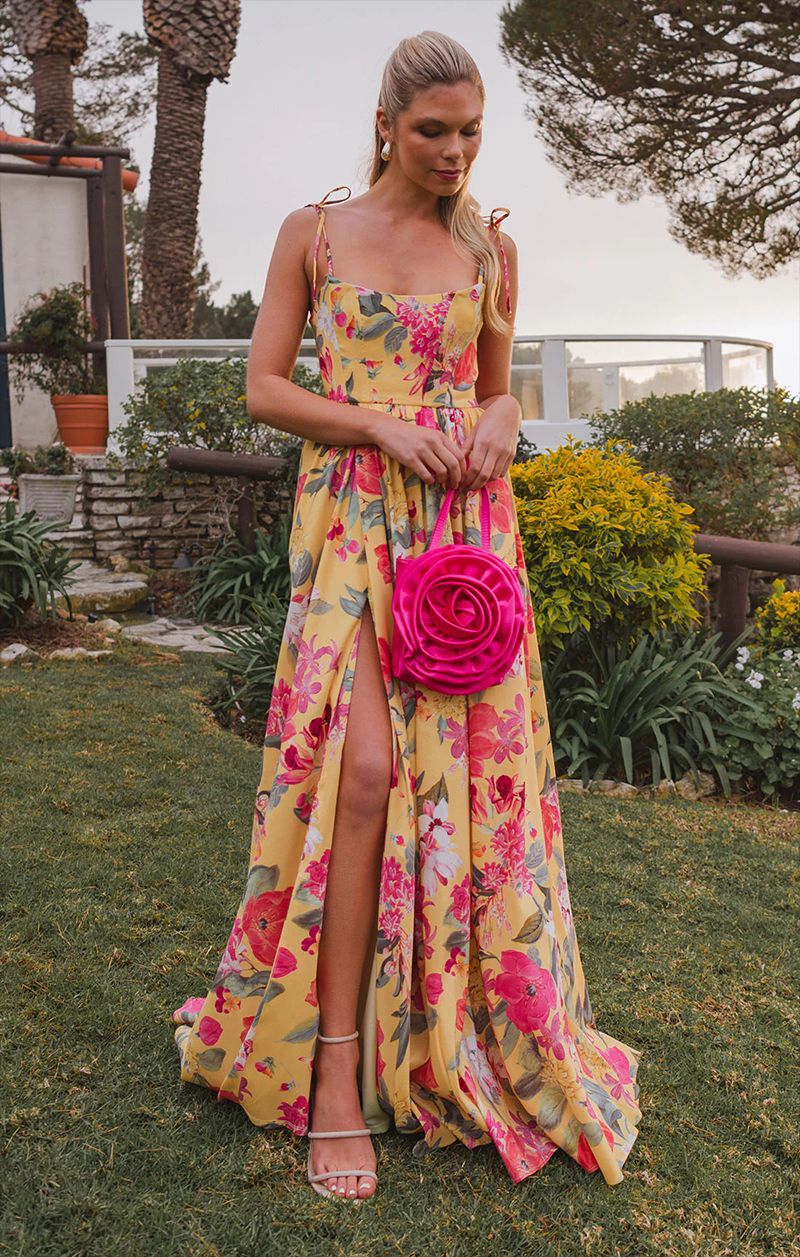 Women's Spaghetti-Strap Maxi Evening Dress - Pattern 2
