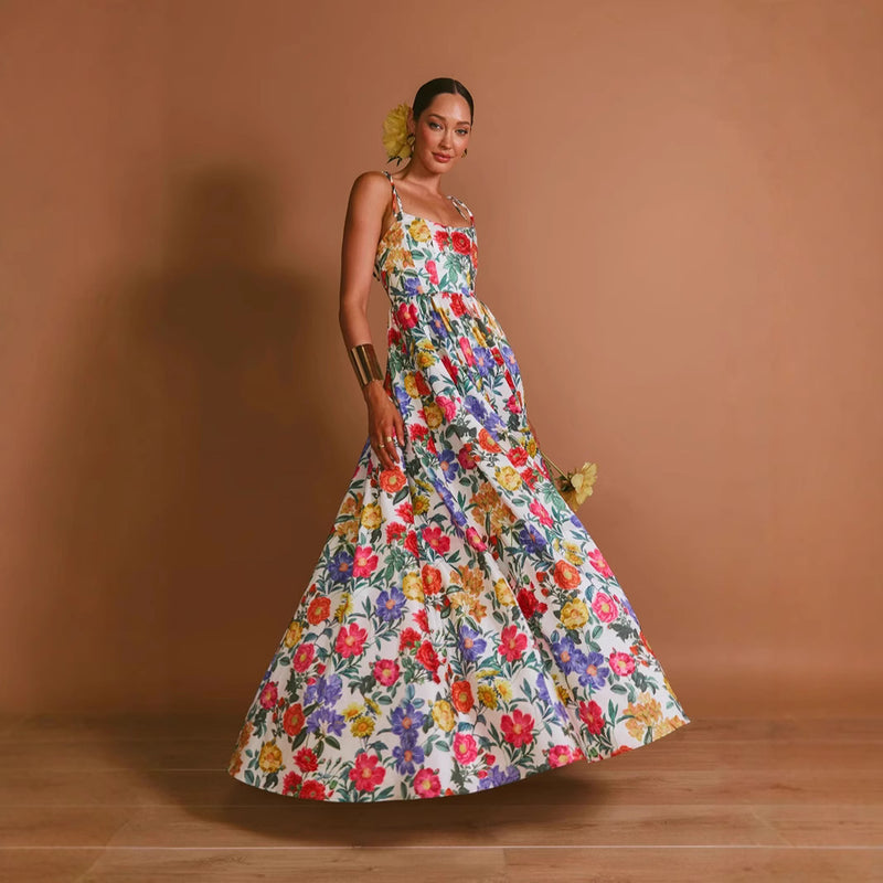 Women's Spaghetti-Strap Maxi Evening Dress