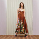 Women's Spaghetti-Strap Floral Evening Dress