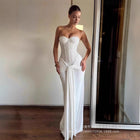 Women's Strapless Sequin Maxi Evening Dress