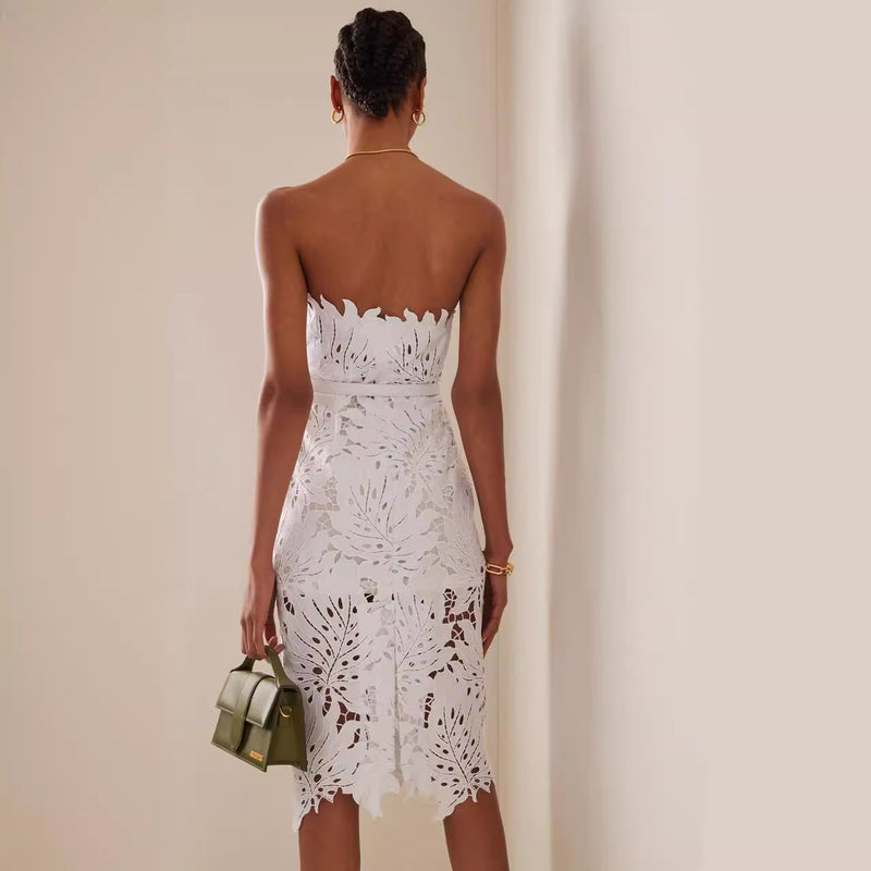 Women's Strapless Bandage Cover-Up Dress