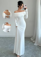 Women's Ruched Bodycon Maxi Evening Dress
