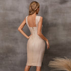 Women's Off-Shoulder Bandage Midi Evening Dress