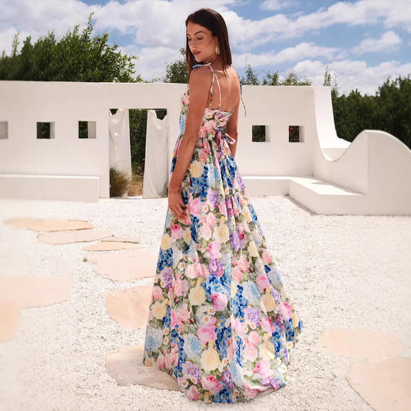 Women's Spaghetti-Strap Maxi Evening Dress