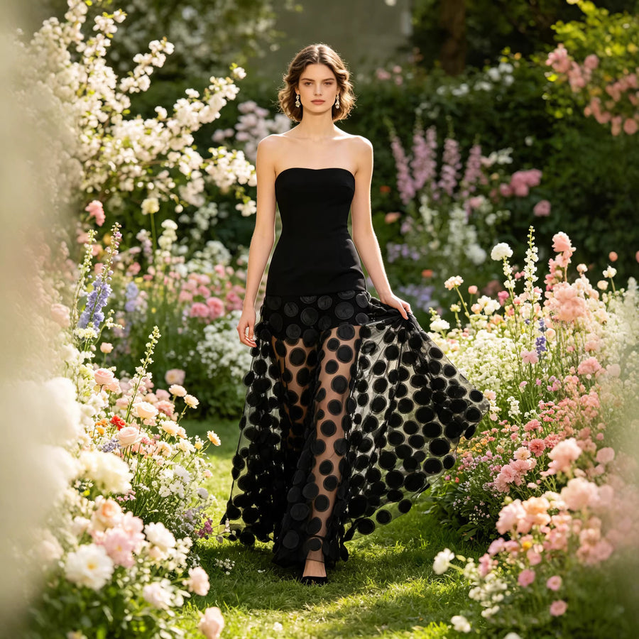 Women's Strapless Evening Dress