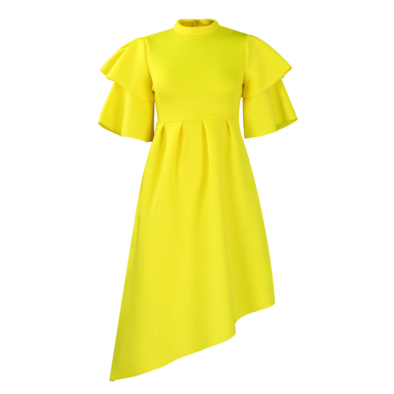 Women's Evening Dress - Yellow